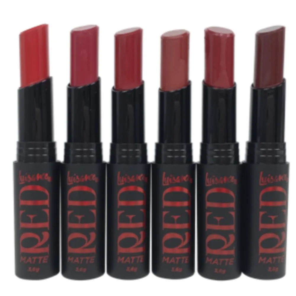 BATOM MATTE VERMELHO BASTãO EFEITO FOSCO LUISANCE RED MATTE - L3219 1