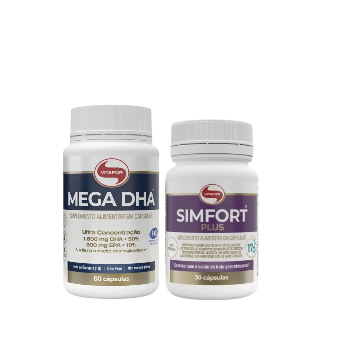 KIT OMEGA 3 MEGA DHA 60 CAPS+ SIMFORT PLUS 30 CAPS-VITAFOR