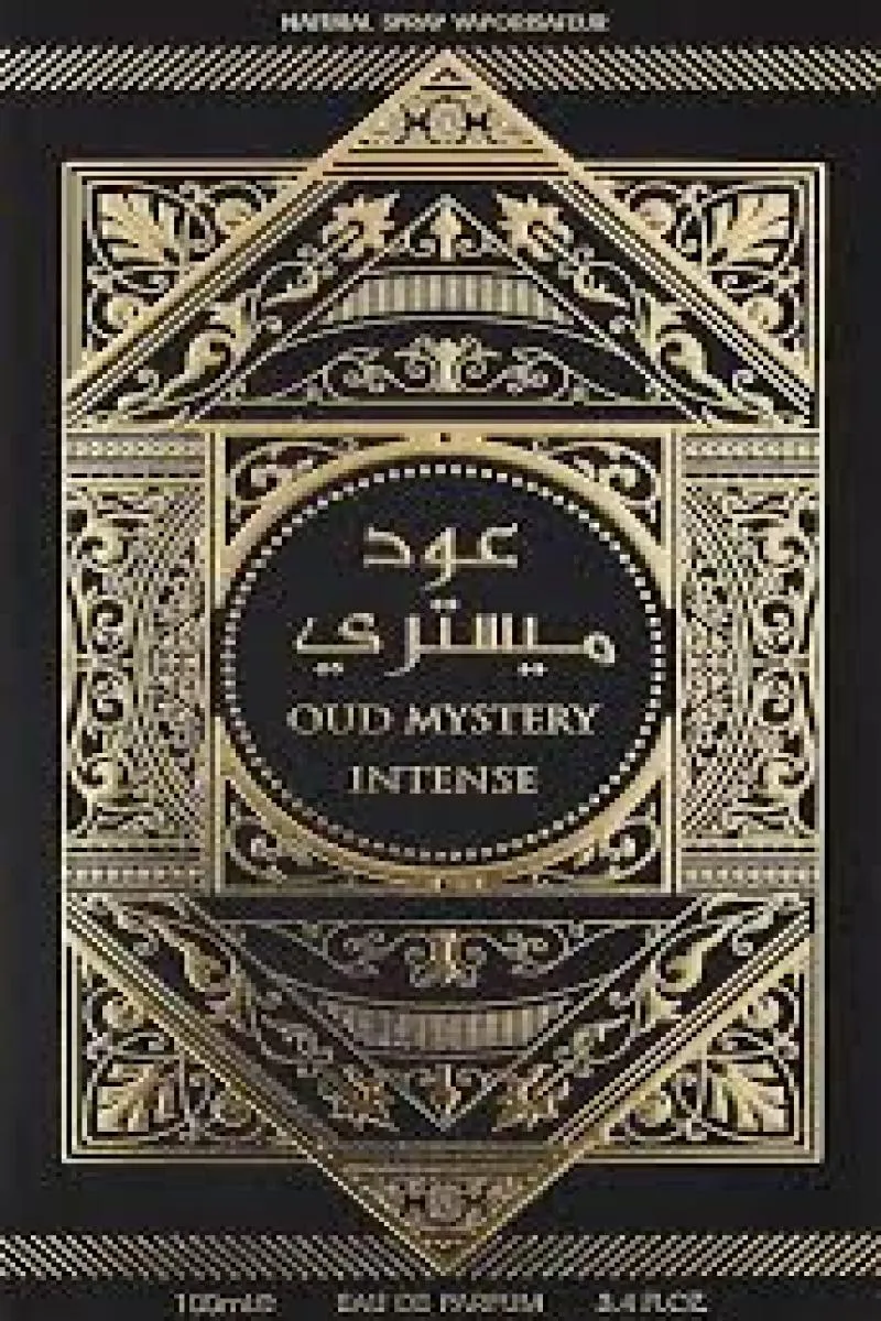 100ML - OUD MYSTERY INTENSE AL WATANIAH - PERFUME ÁRABE MASCULINO - EDP