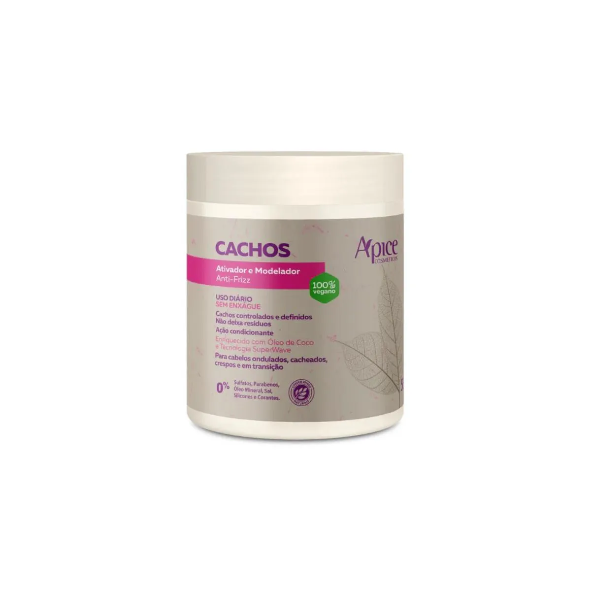 ATIVADOR E MODELADOR ANTI-FRIZZ CACHOS 500G APICE