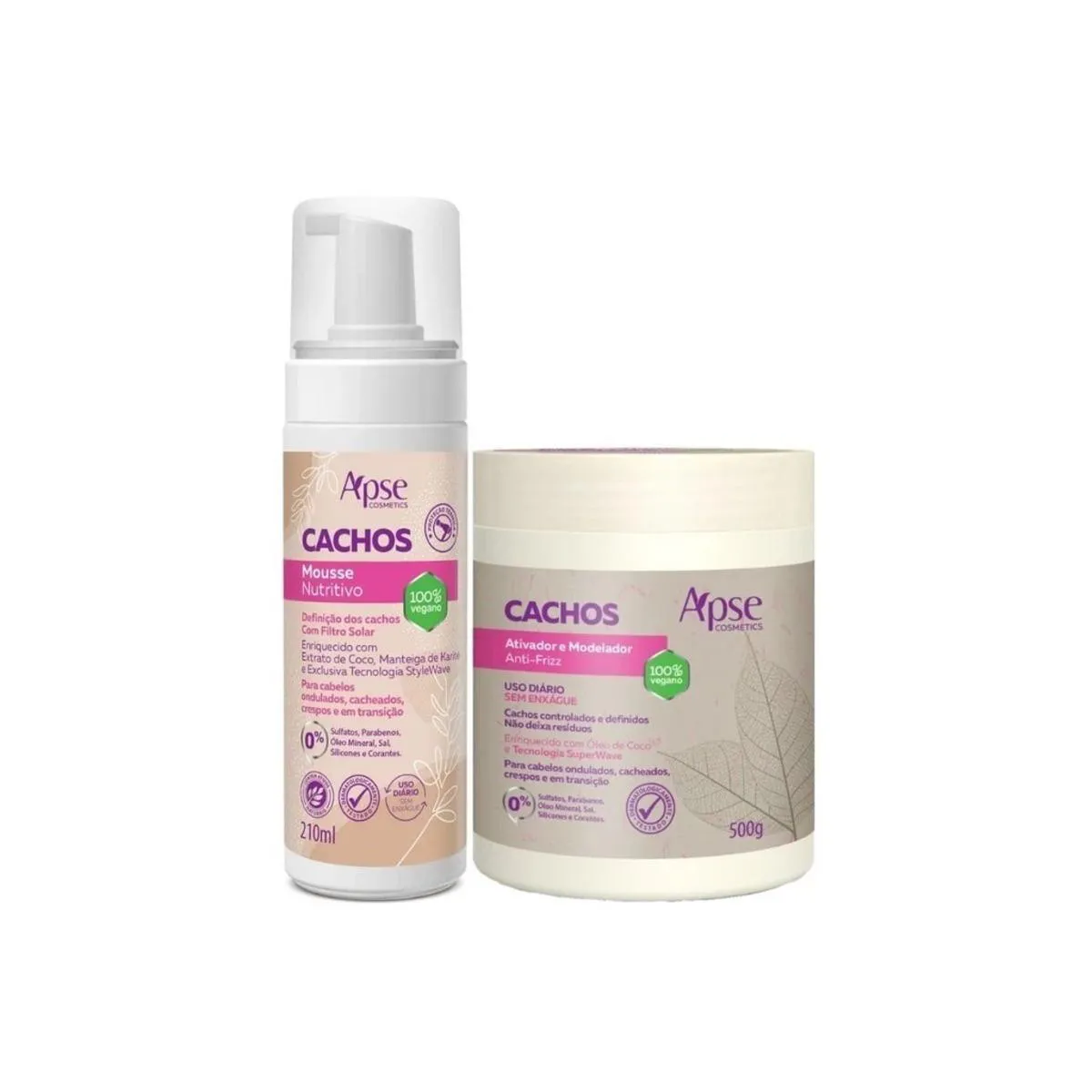 KIT CACHOS SOS MOUSSE 210ML E ATIVADOR 500ML APICE