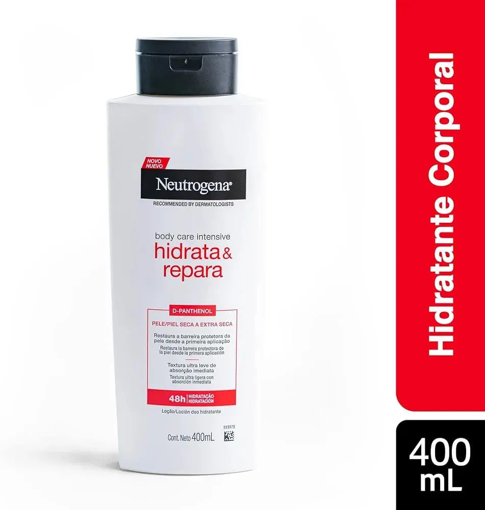 Neutrogena Loção Hidratante Corporal Body Care Intensive Hidrata & Repara Com D-Panthenol, 400ml