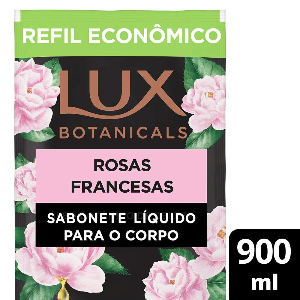 SABONETE LíQUIDO LUX ROSAS FRANCESAS 12H REFIL 900ML