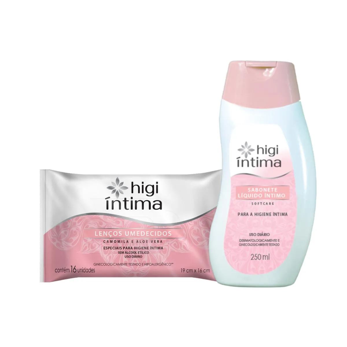KIT SABONETE LíQUIDO E LENçO UMEDECIDO ÍNTIMO HIGI ÍNTIMA