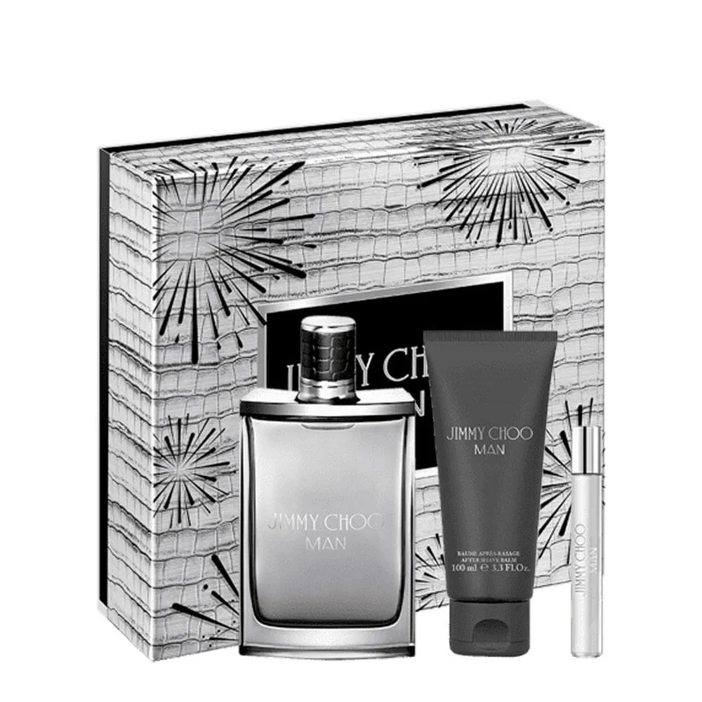 KIT JIMMY CHOO MAN MASCULINO - EAU DE TOILETTE 100ML + EAU DE TOILETTE 7,5ML + SABONETE 100ML