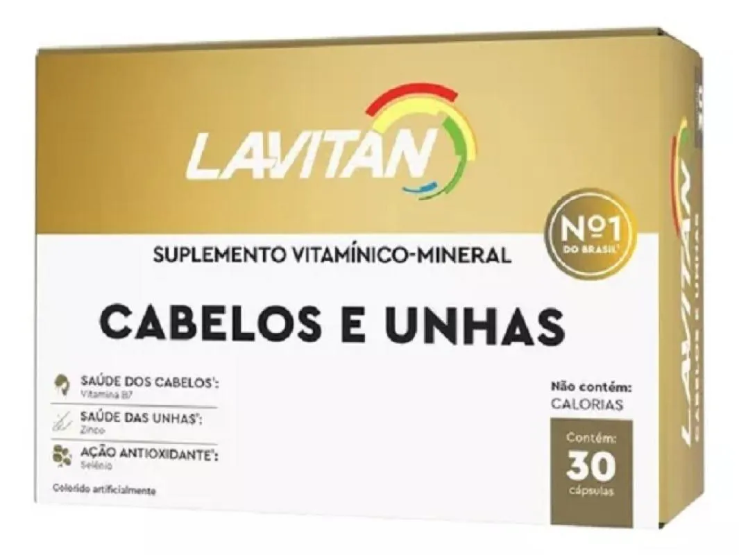 SUPLEMENTO VITAMINA LAVITAN CABELOS E UNHAS 60 CPS - CIMED