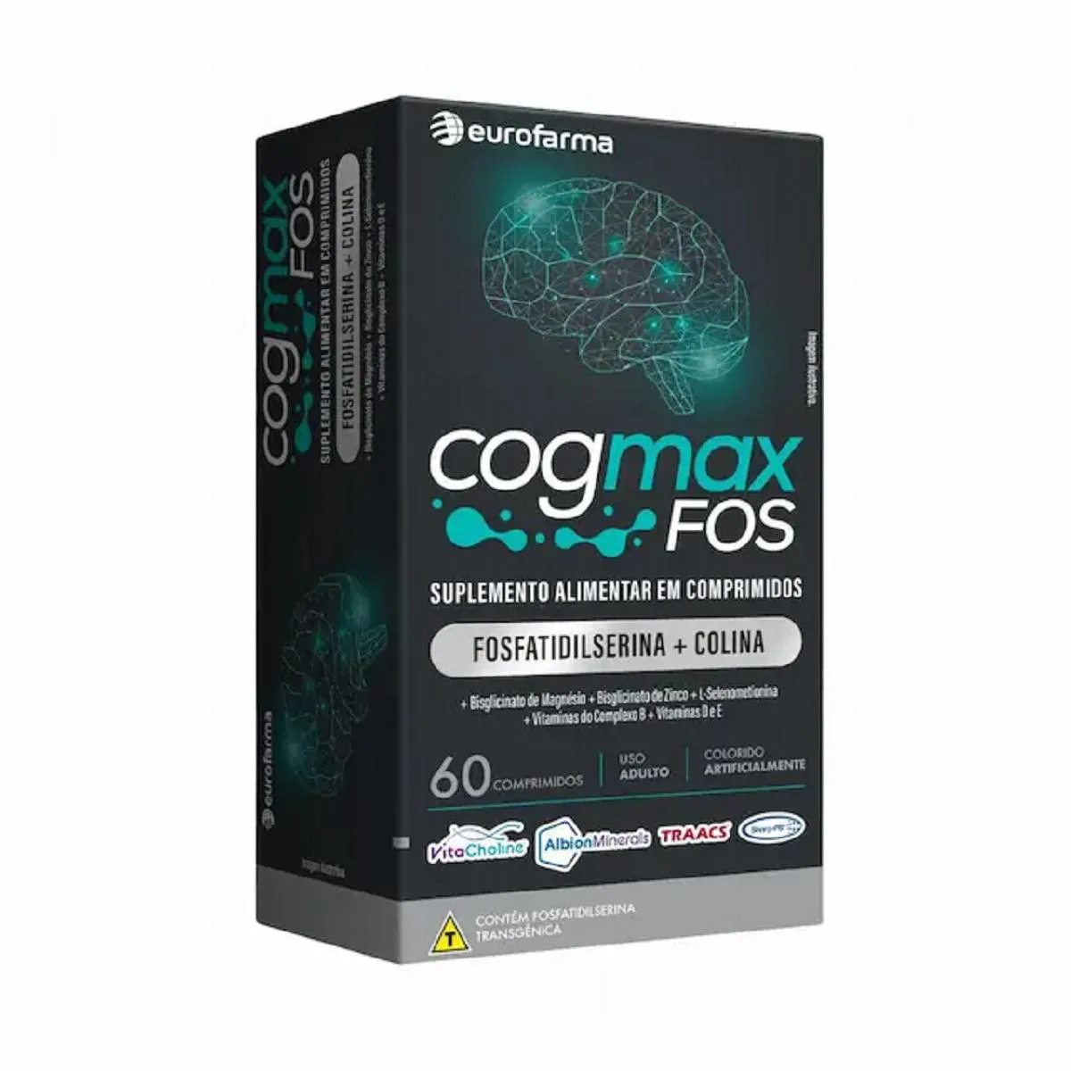 SUPLEMENTO ALIMENTAR COGMAX FOS SEM SABOR 60 CPS - EUROFARMA