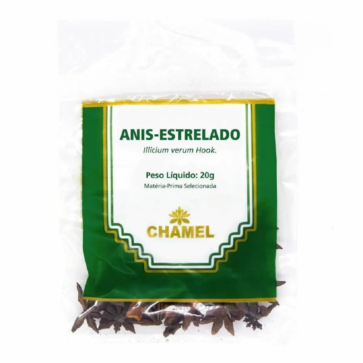 PACOTE DE CHá DE ANIS ESTRELADO 20G - CHAMEL