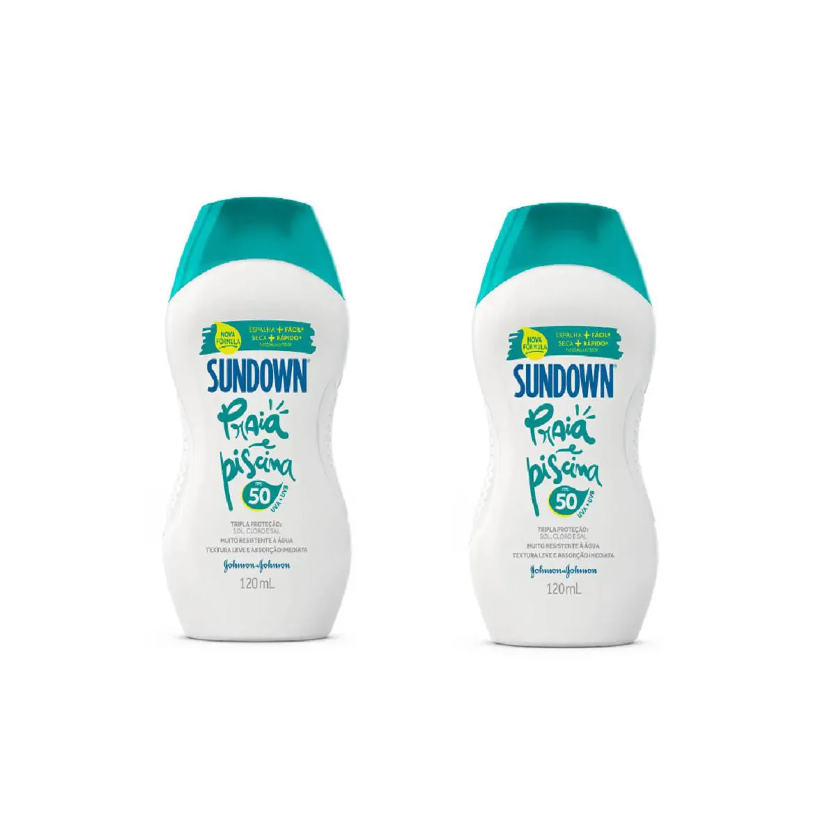 KIT 2 PROTETOR SUNDOWN PRAIA E PISCINA FPS50 120ML - JOHNSON