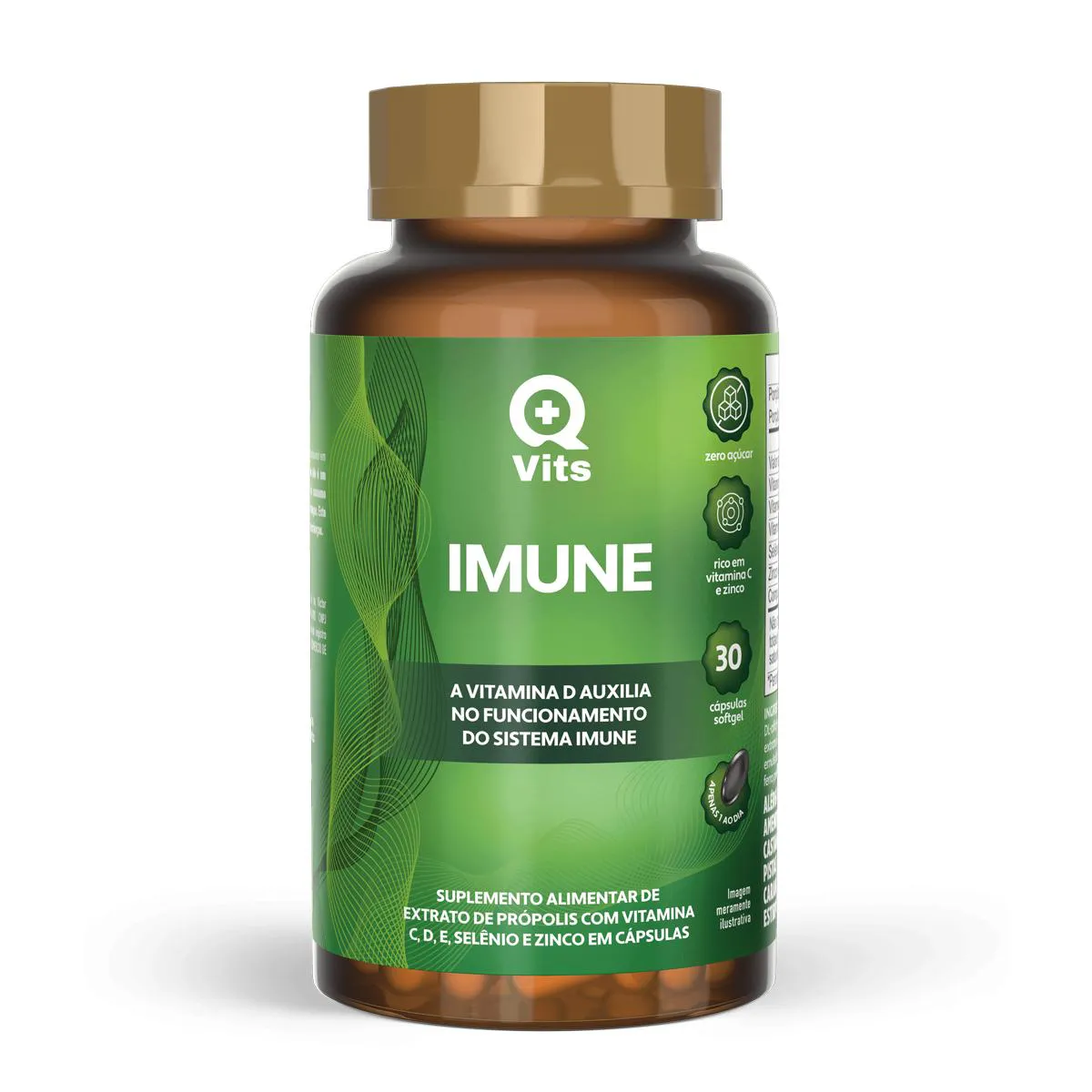 IMUNE PRóPOLIS QMAISVITS 30 CáPSULAS SOFTGEL