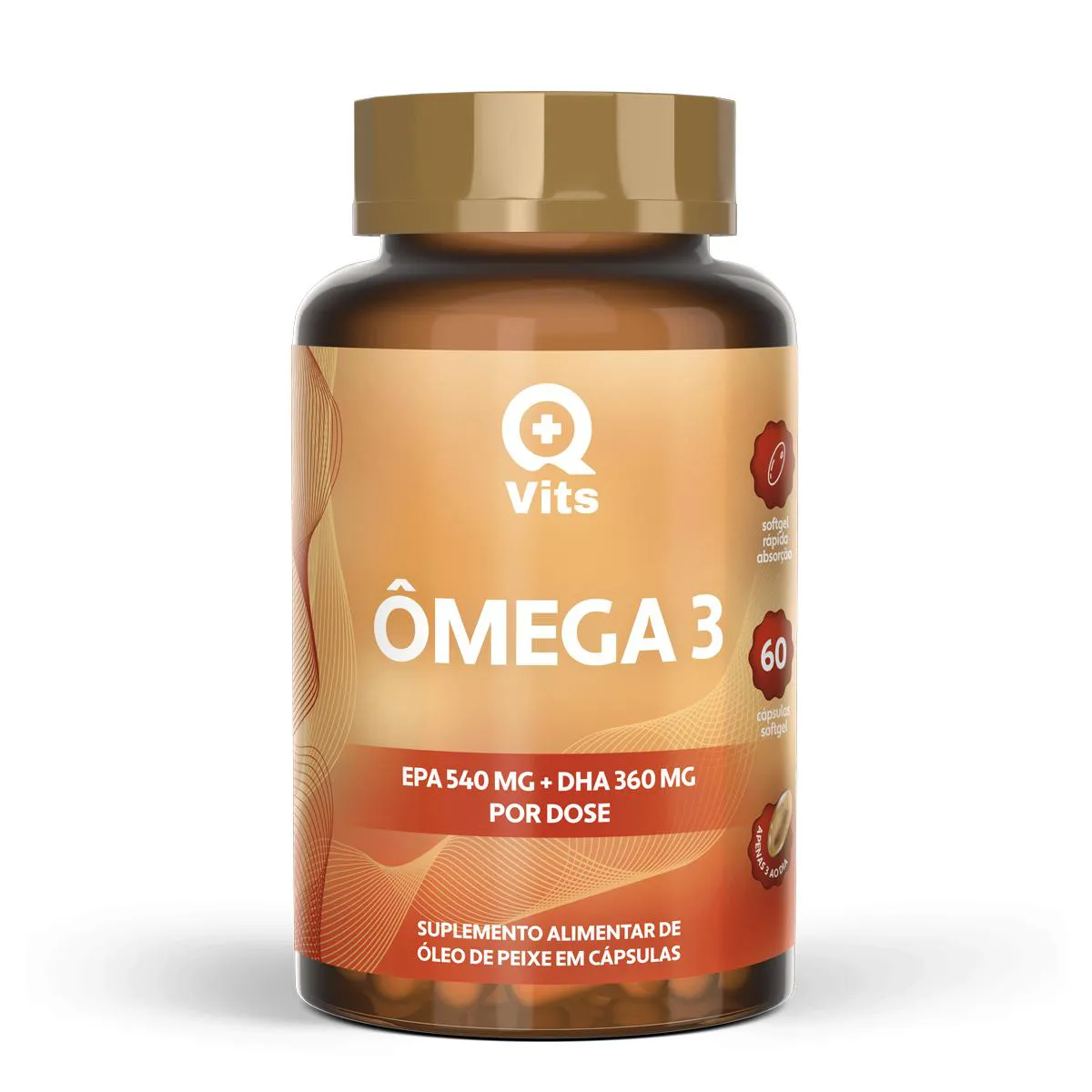 ÔMEGA 3 1000MG EPA 540MG DHA 360MG QMAISVITS 60 CáPSULAS SOFTGEL