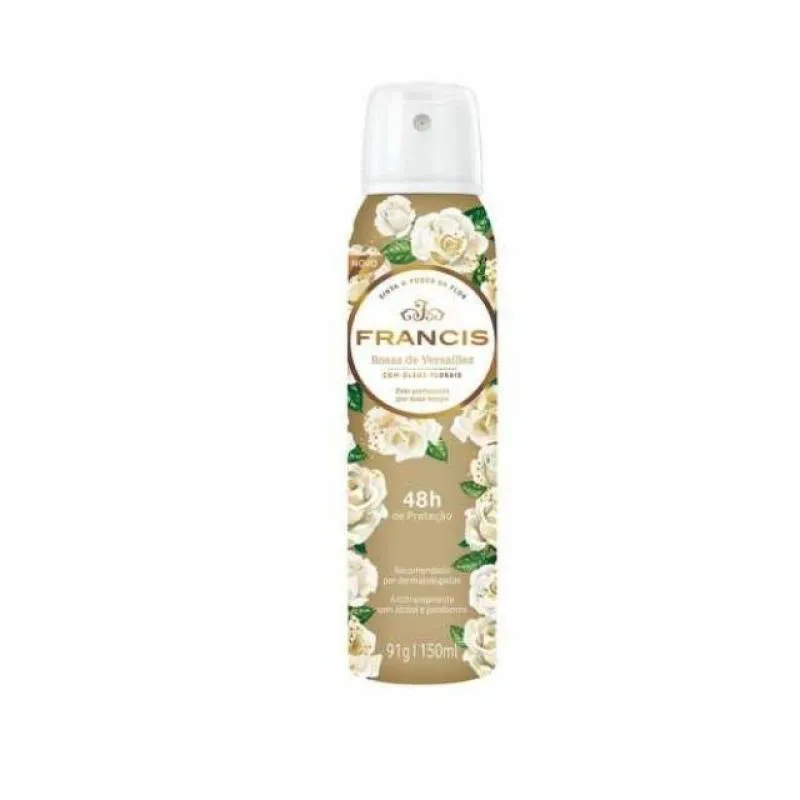 DESODORANTE AEROSOL FRANCIS 150ML CONFORT ALGODãO/BRANCO