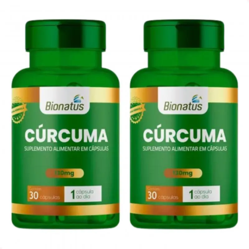KIT 2 - CúRCUMA GREEN 130MG - 30 CáPSULAS CADA - BIONATUS