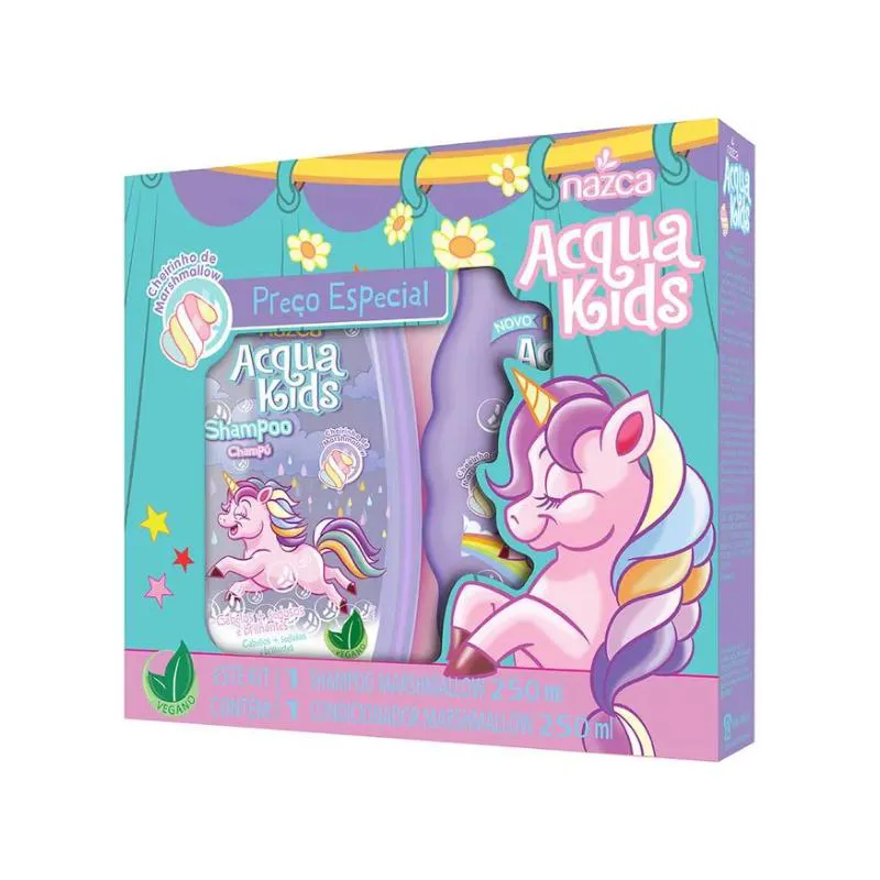 KIT SHAMPOO + CONDICIONADOR MARSHMALLOW ACQUA KIDS - NAZCA