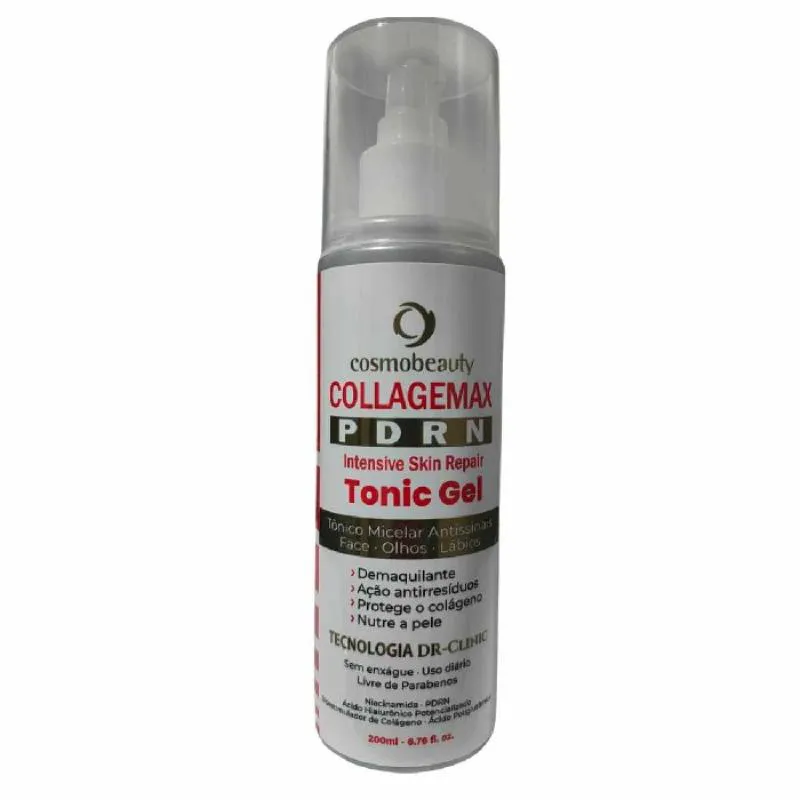 REPARADOR INTENSIVO COLLAGEMAX PDRN TONIC GEL, COSMOBEAUTY, 200ML