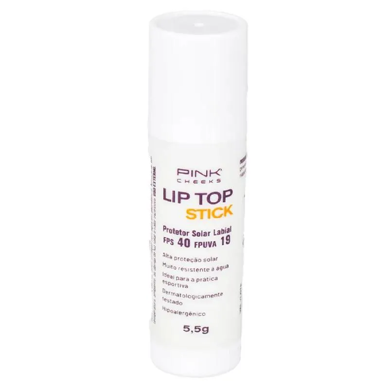 PROTETOR SOLAR LABIAL INCOLOR LIP TOP STICK, PINK CHEEKS,  FPS40 FPUVA19 5,5G