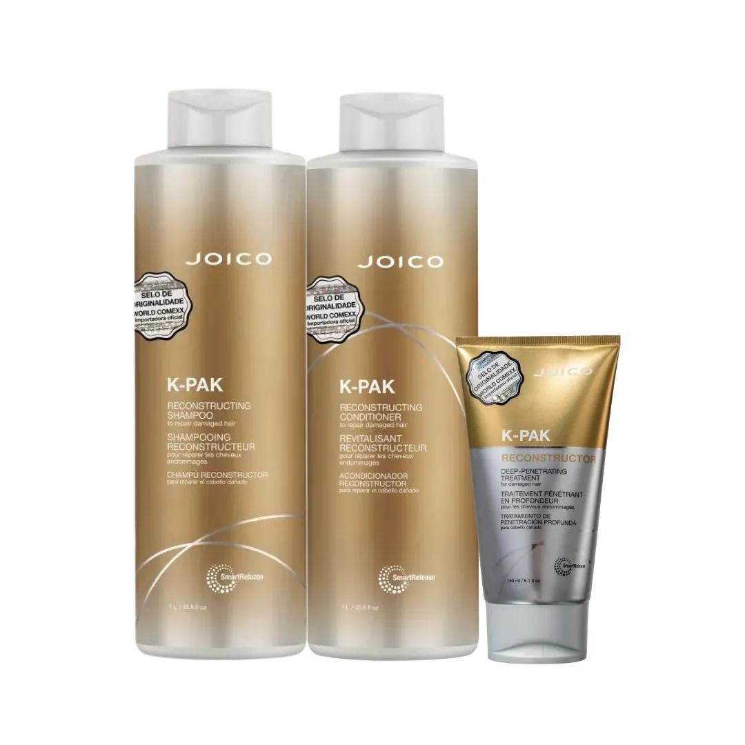K-PAK TO REPAIR DAMAGE - SHAMPOO 1L COND 1L MASCARA 150ML