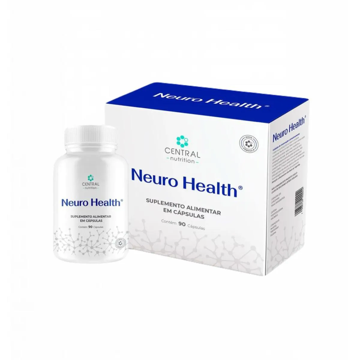 NEURO HEALTH - 90 CáPSULAS - CENTRAL NUTRITION SEM Sabor