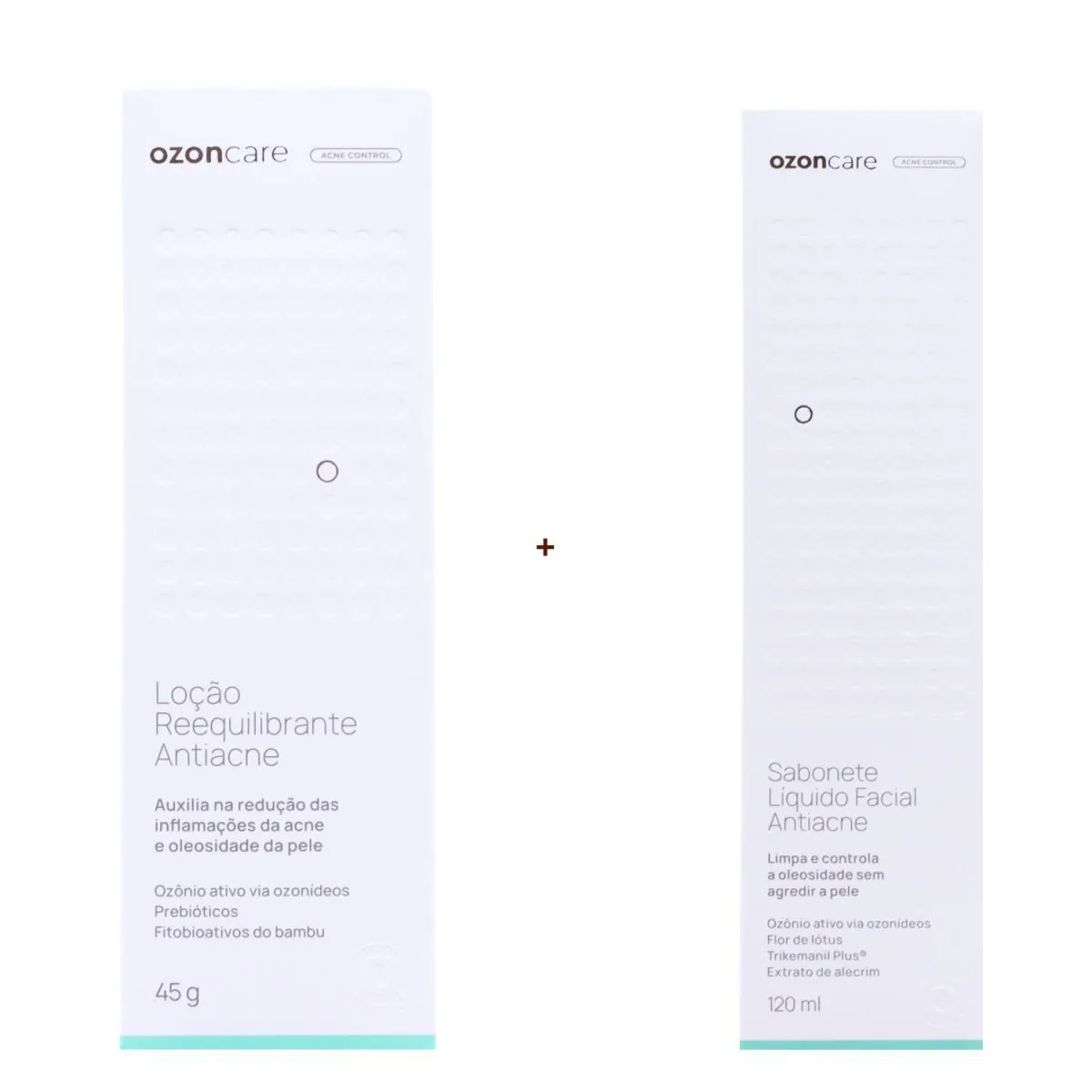 OZONCARE KIT SABONETE E LOCAO ANTI ACNE OZONIZADA 2 PRODUTOS