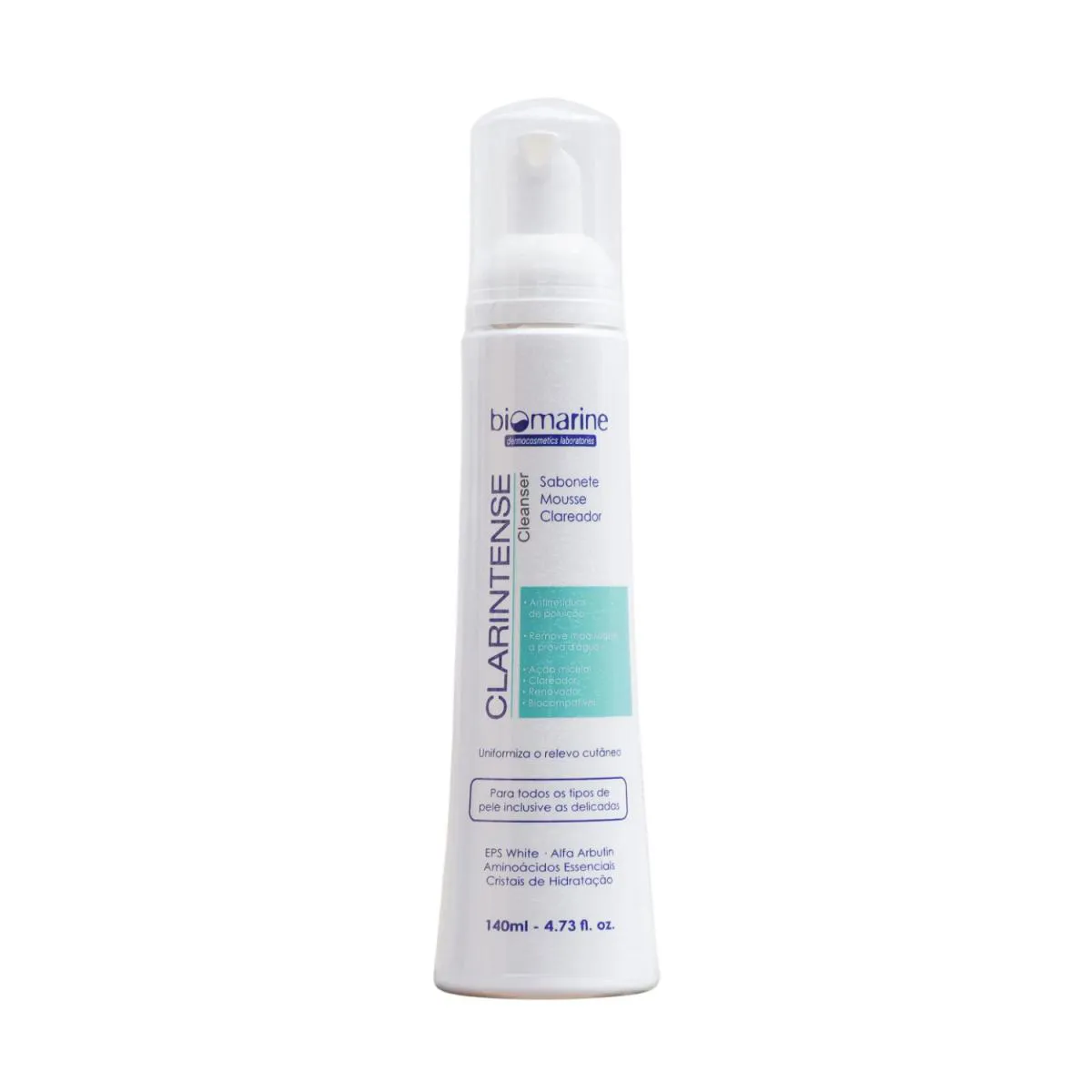 BIOMARINE CLARINTENSE LIMPEZA FACIAL MOUSSE SABONETE 140 ML