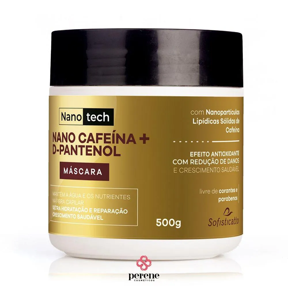 MáSCARA CAPILAR NANOTECH NANO CAFEíNA + D-PANTENOL 500G