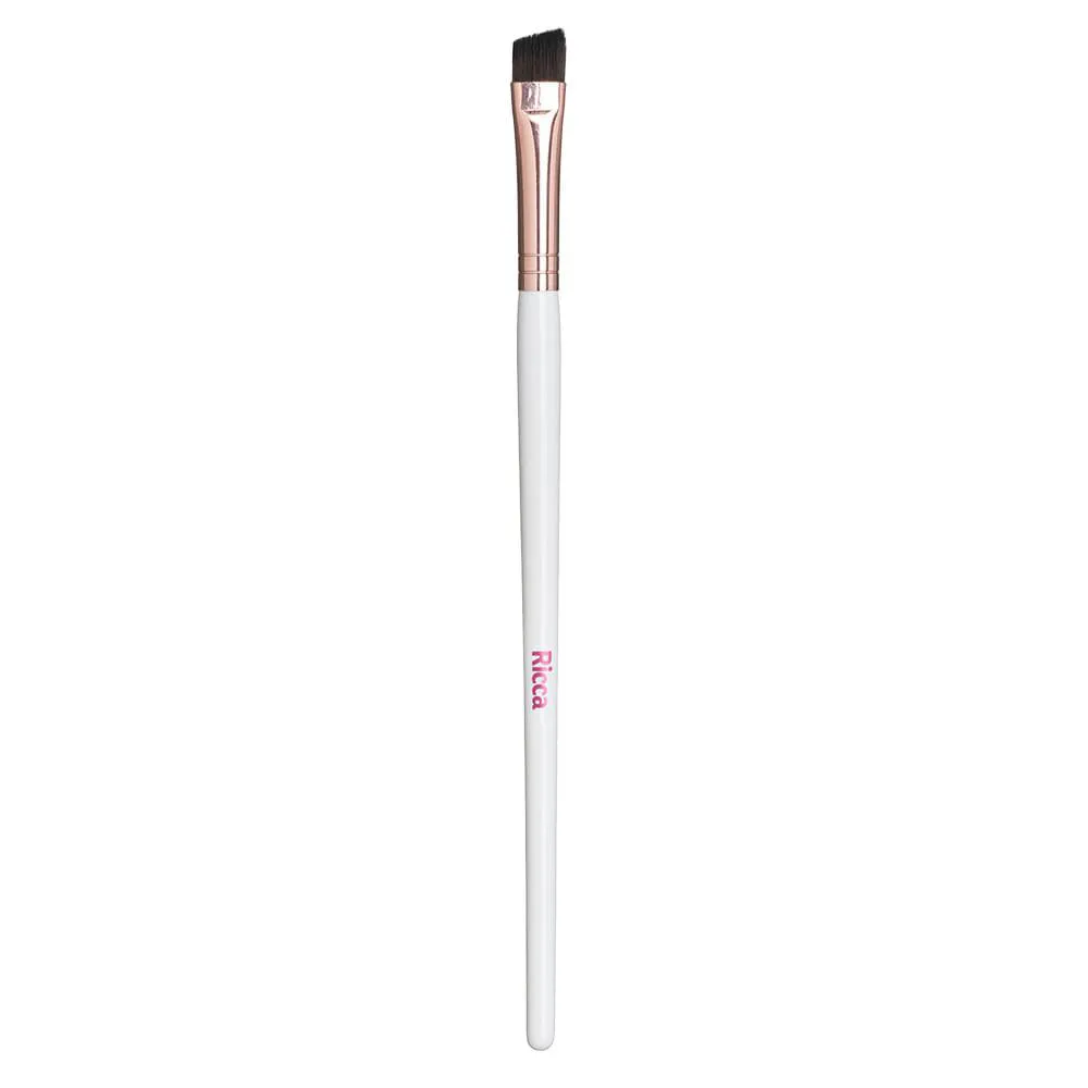 PINCEL ROSE GOLD DELINEADOR CHANFRADO RICCA