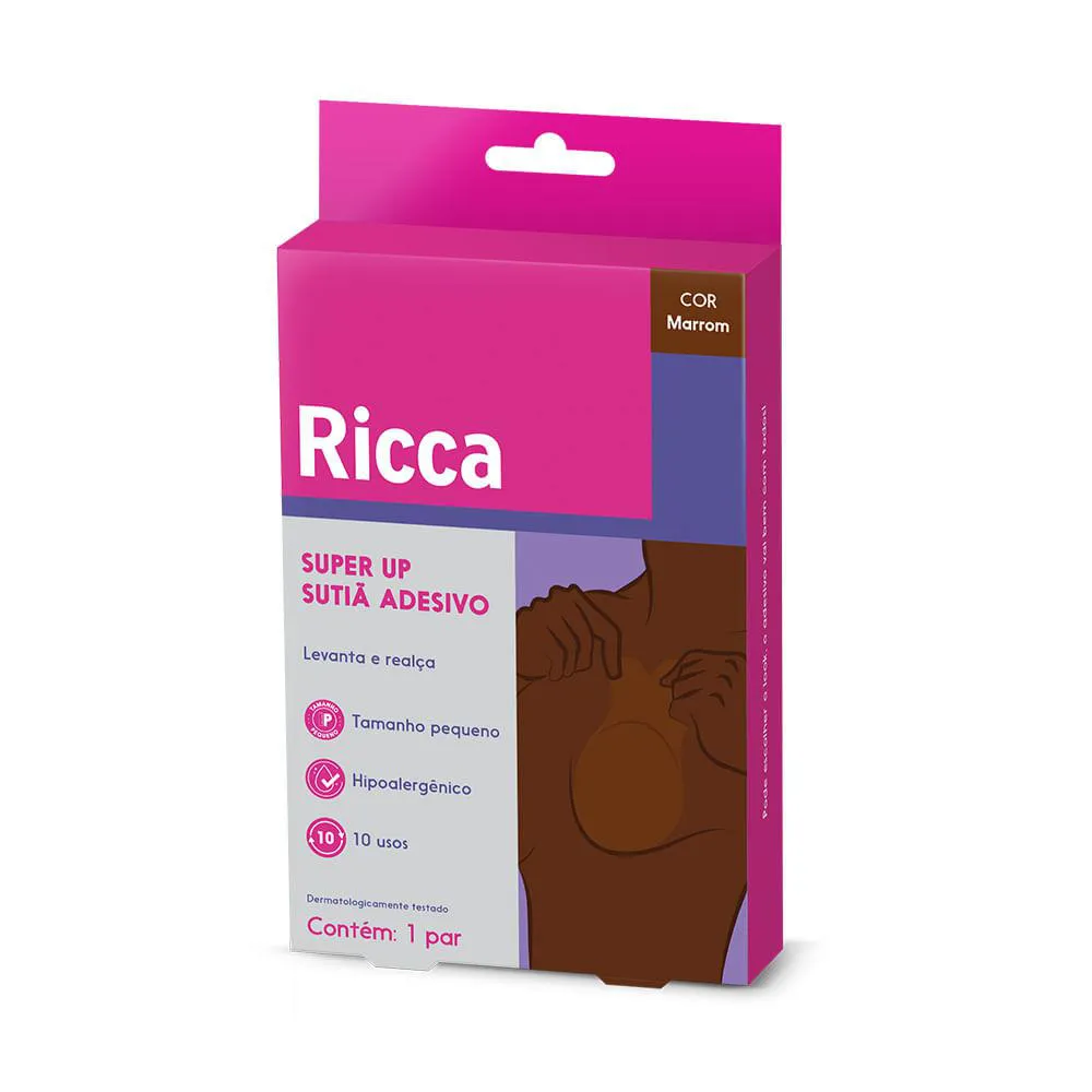 SUTIã ADESIVO P MARROM RICCA