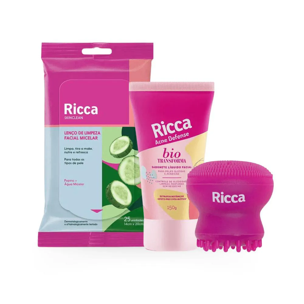 KIT LIMPEZA REFRESCANTE RICCA