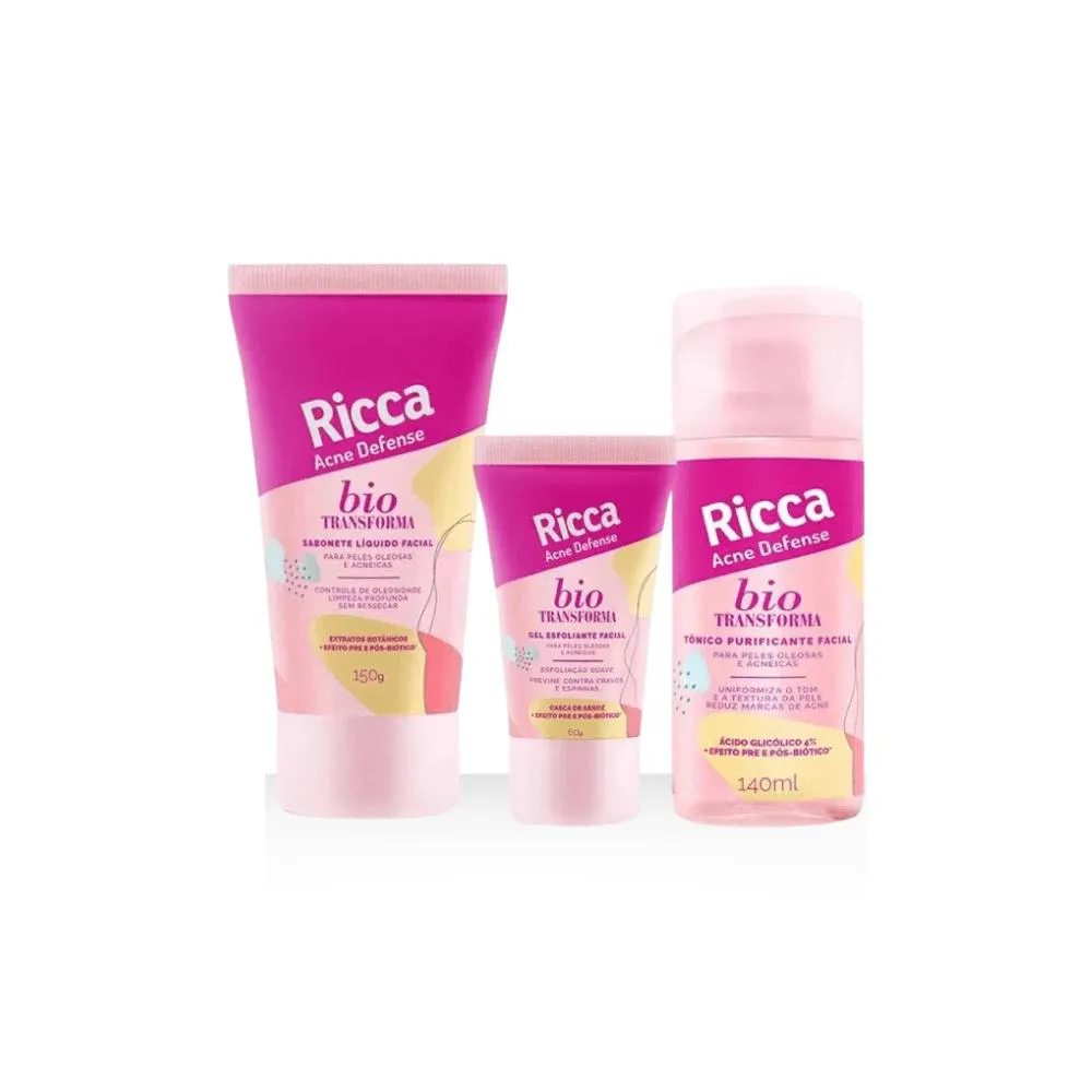 KIT TRIO ACNE DEFENSE RICCA