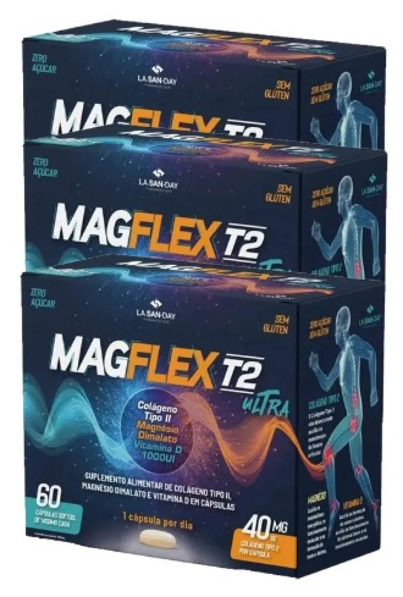 KIT 3 MAGFLEX T2 ULTRA 60 CáPSULAS - LA SAN DAY