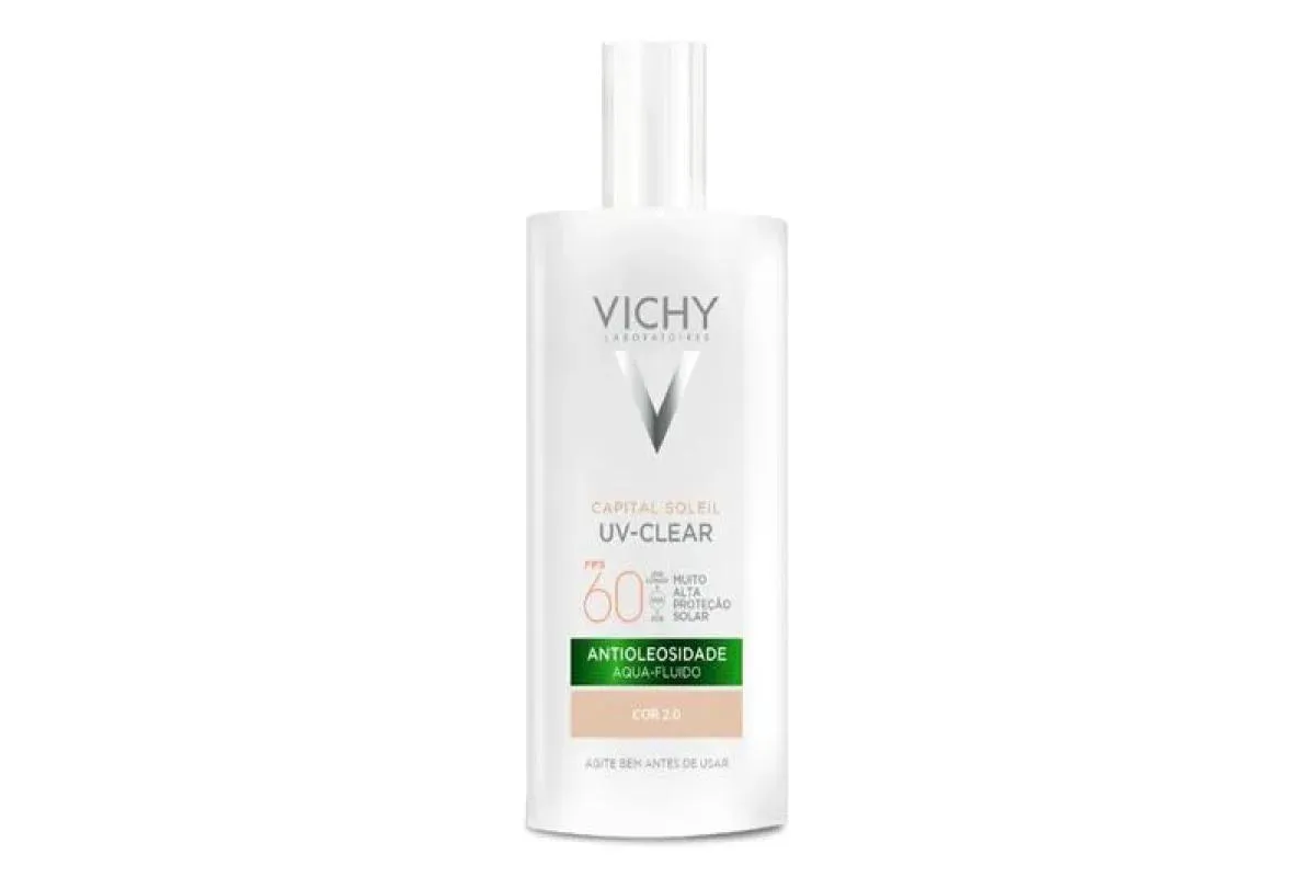 PROTETOR SOLAR FACIAL VICHY CAPITAL SOLEIL UV-CLEAR COR 2.0 FPS 60 40G