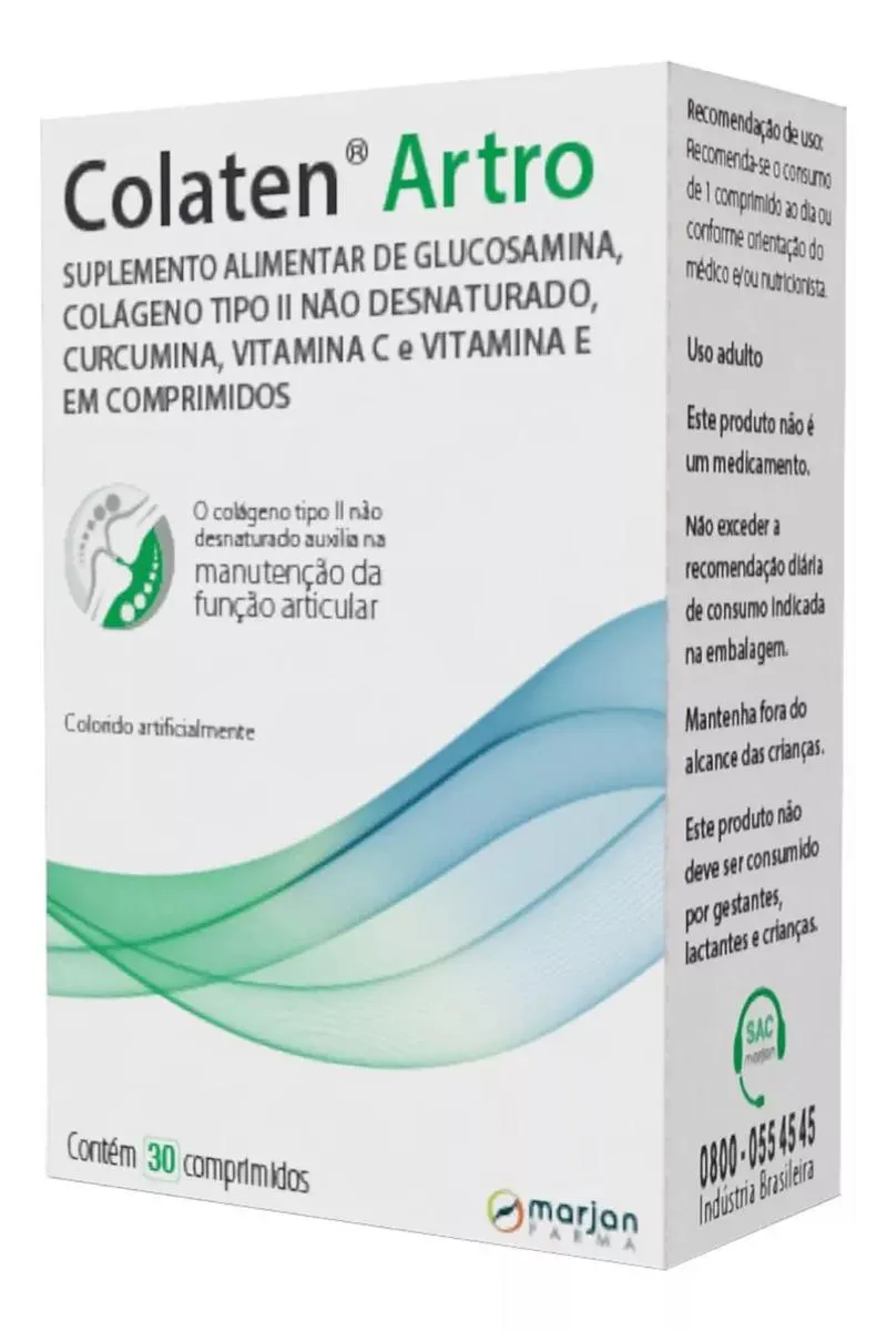 SUPLEMENTO ALIMENTAR COLATEN ARTRO 30 COMPRIMIDOS