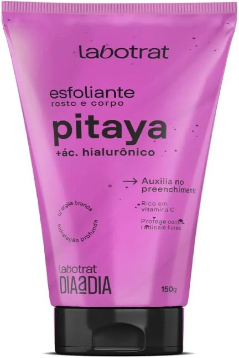 ESFOLIANTE CORPO E ROSTO PITAYA + ÁCIDO HIALURôNICO LABOTRAT 150G