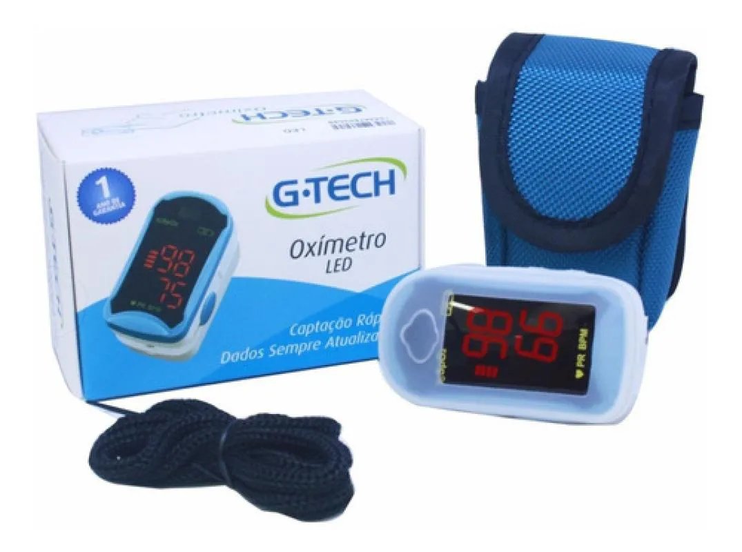 OXIMETRO DIGITAL MEDIDOR DE SATURAçãO DE OXIGENIO NO SANGUE OXILED1 G-TECH