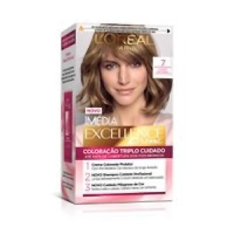 TINTURA PERMANENTE IMéDIA EXCELLENCE DE L’ORéAL PARIS 7.0 LOURO NATURAL