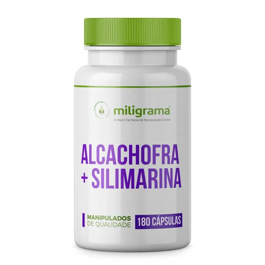 ALCACHOFRA 300MG COM SILIMARINA 50MG 180 CáPSULAS