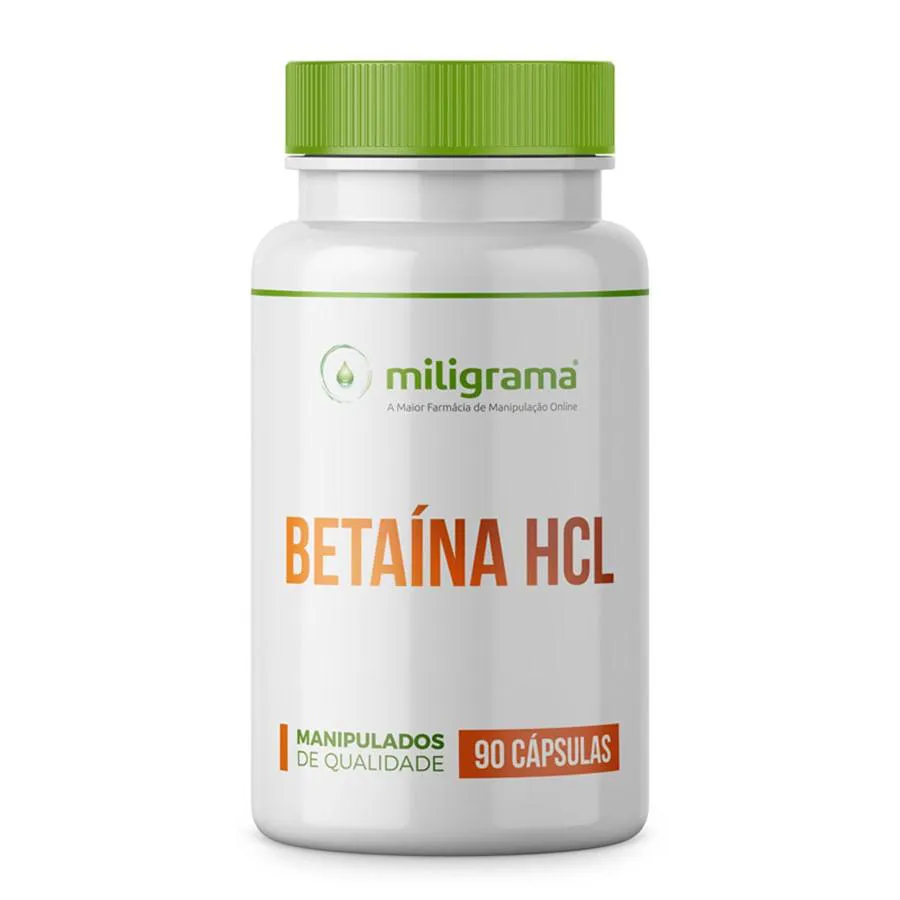 BETAíNA HCL 300MG 90 CáPSULAS