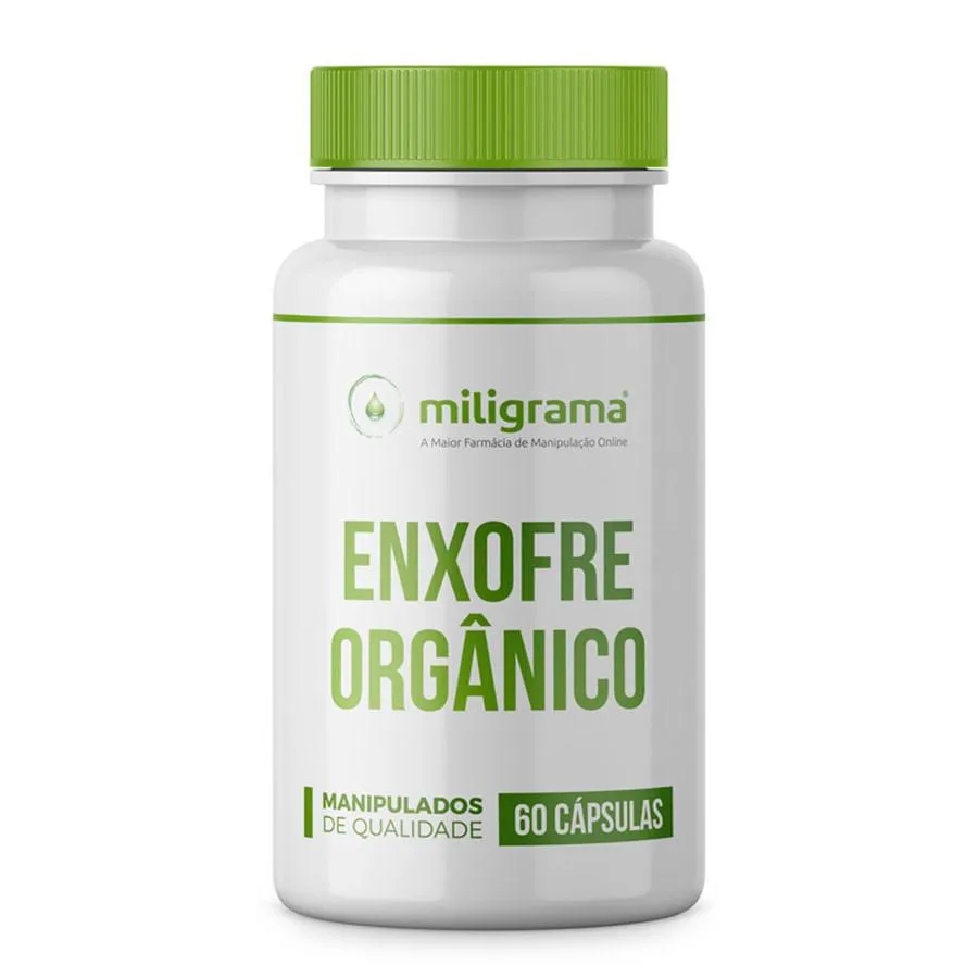 ENXOFRE ORGâNICO (MSM) 500MG 60 CáPSULAS