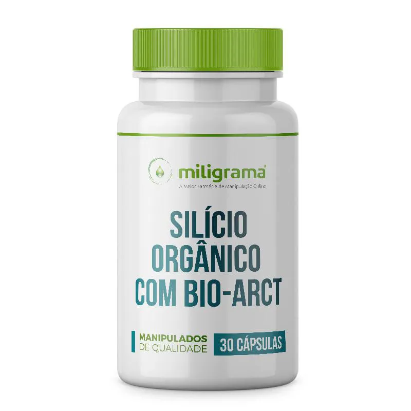 SILICIO ORGâNICO 100MG COM BIO-ARCT 100MG COM SELO DE AUTENTICIDADE 30 CáPSULAS