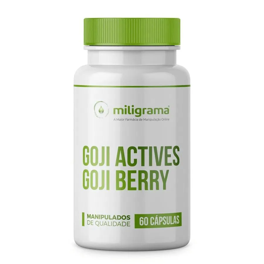 GOJI ACTIVES GOJI BERRY 500MG 60 CáPSULAS