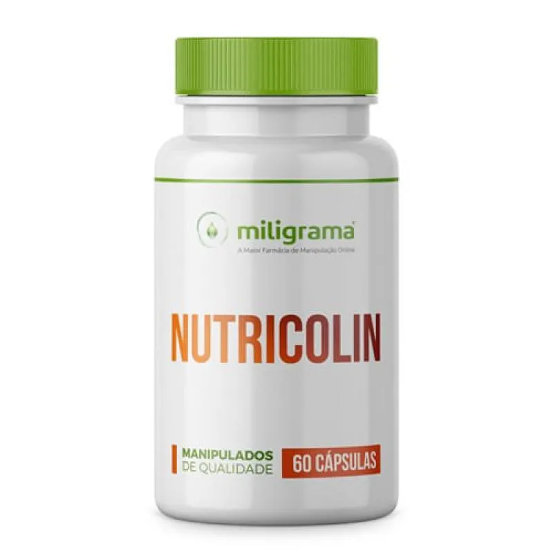 NUTRICOLIN 300MG 60 CáPSULAS COM SELO DE AUTENTICIDADE