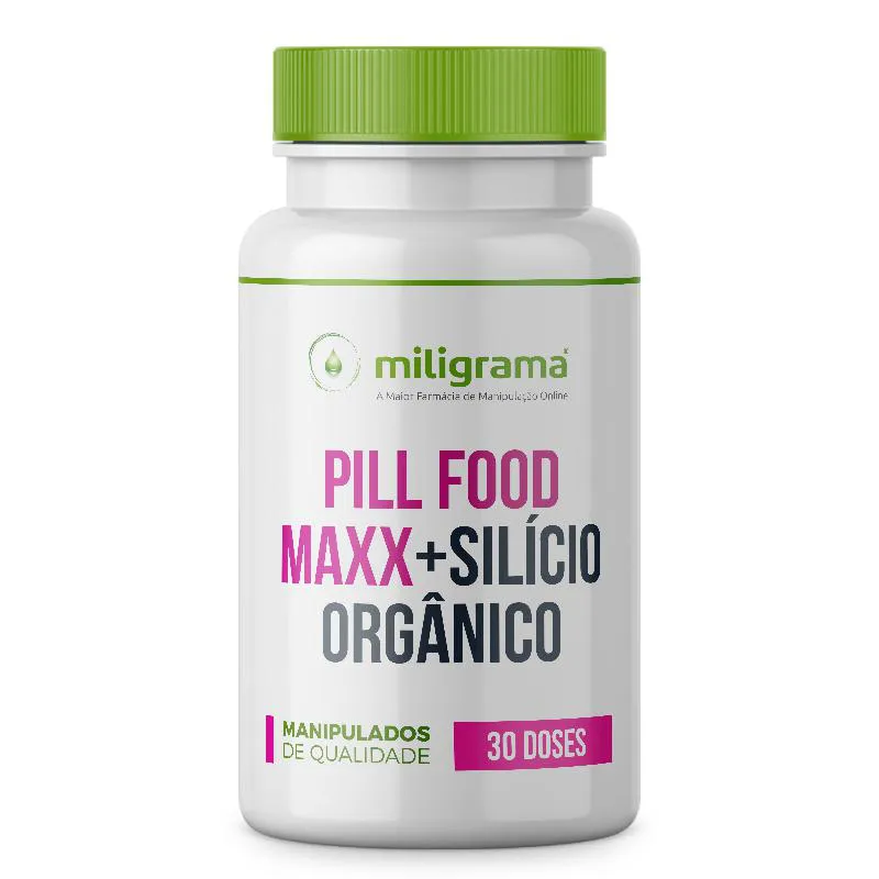PILL FOOD MAXX TURBINADO COM SILICIO ORGâNICO 30 DOSES