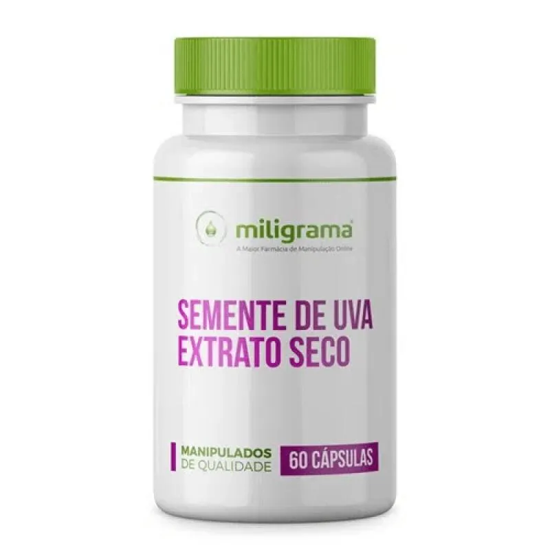 SEMENTE DE UVA EXTRATO SECO 300MG 60 CáPSULAS