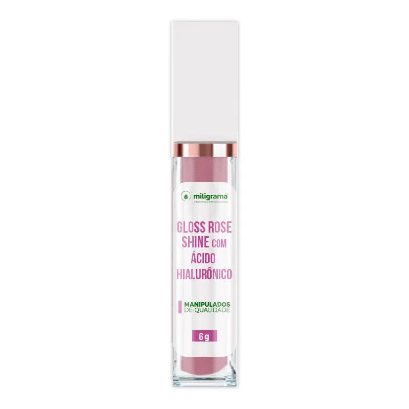GLOSS ROSE SHINE COM ÁCIDO HIALURôNICO 6G