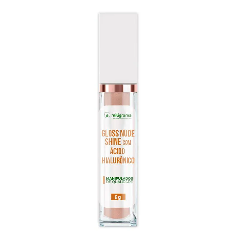 GLOSS NUDE SHINE COM ÁCIDO HIALURôNICO 6G