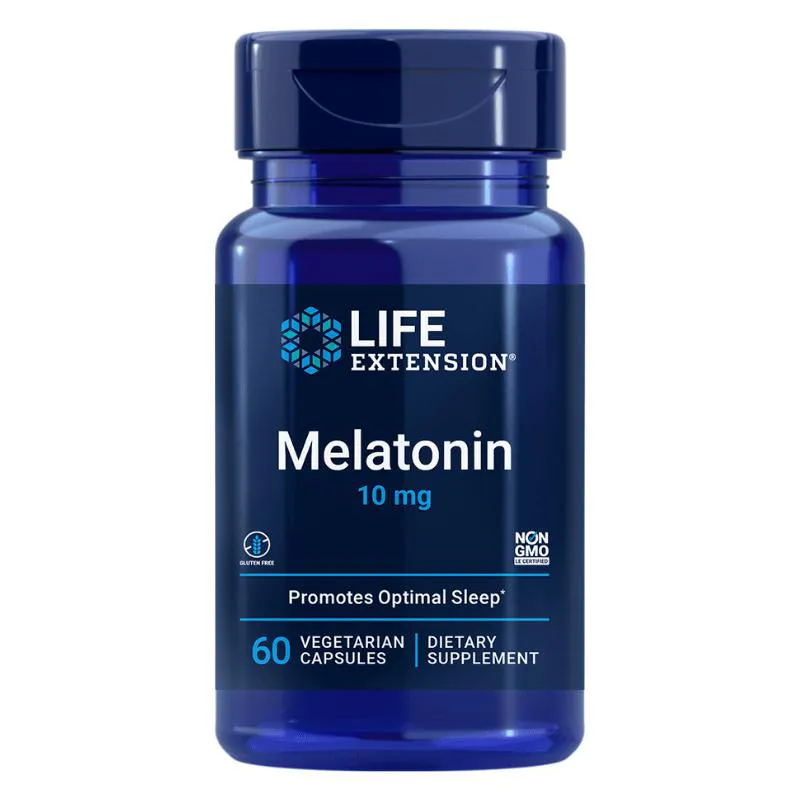 MELATONINA 10000MCG 60 CáPSULAS LIFE EXTENSION SEM Sabor
