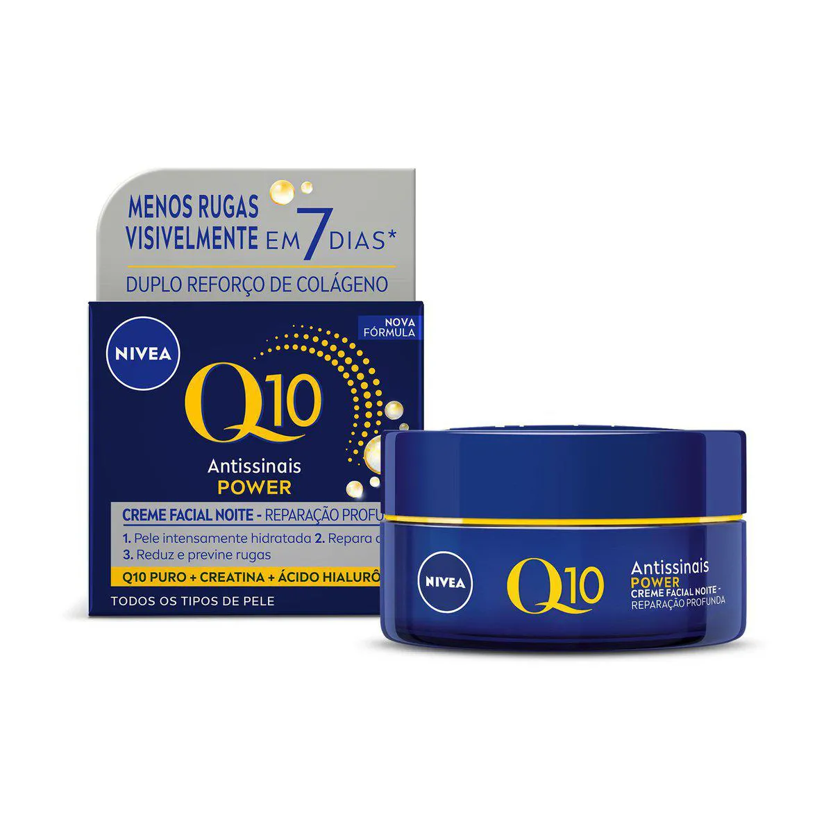 Creme Facial Antissinais Nivea Q10 Power Noite 49g