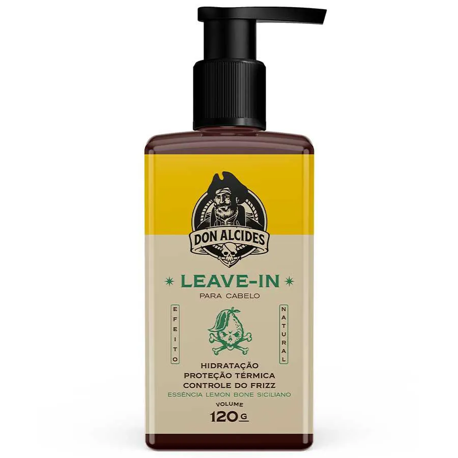 LEAVE-IN PARA CABELO LEMON BONE COM PROTEçãO TéRMICA 120G DON ALCIDES