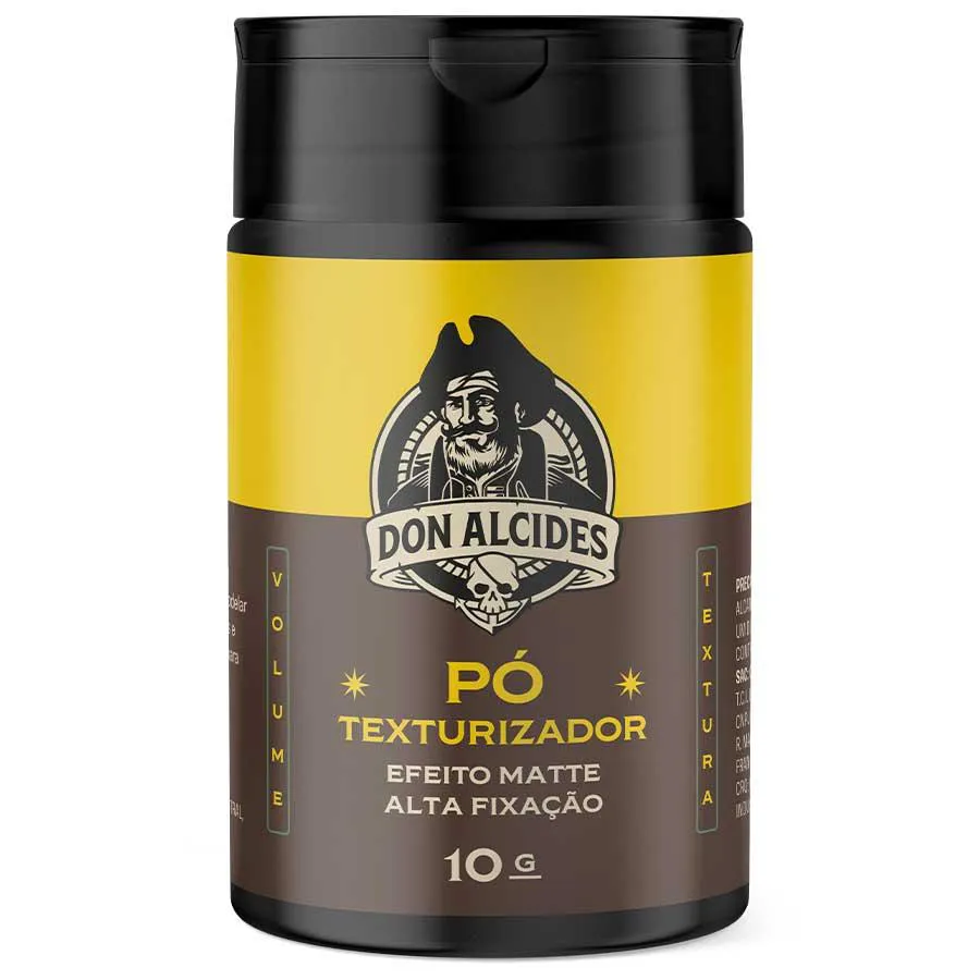 POMADA EM Pó TEXTURIZADOR EFEITO MATTE ALTA FIXAçãO LEMON BONE 10G DON ALCIDES