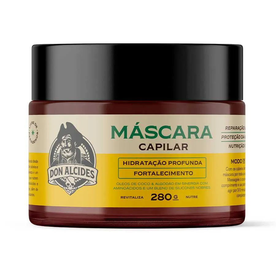 MáSCARA CAPILAR MASCULINA CíTRICO HIDRATAçãO PRODUNDA 280G DON ALCIDES